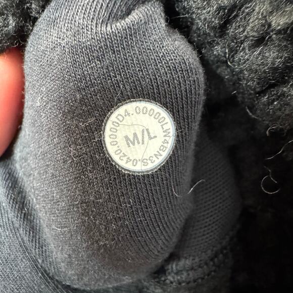 Lululemon Scuba Oversized Sherpa 1/2 Zip Black Fleece Sweatshirt Sz M/L - Picture 8 of 13